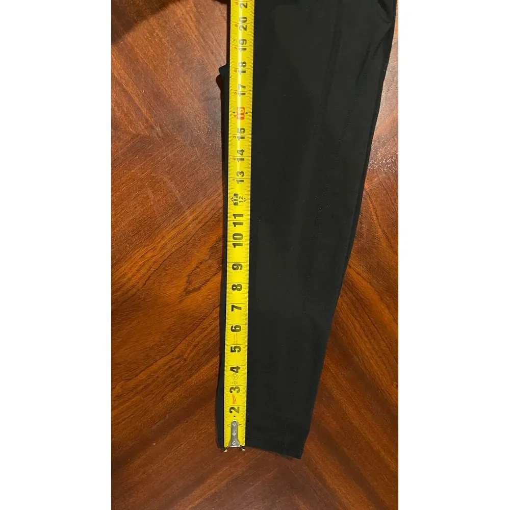 GapFit Kids Black Cropped Leggings‎ G-Dry Athletic Pants Zipper Pocket XL